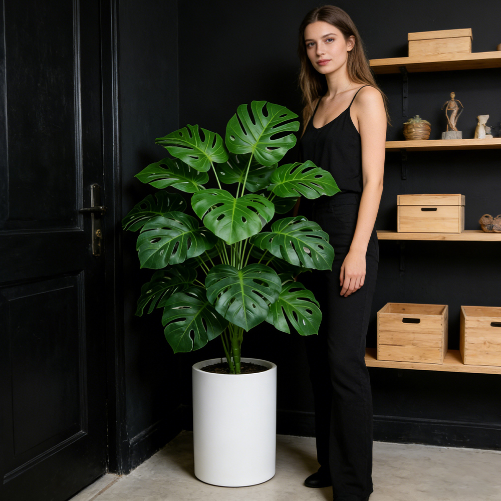 40-65cm Large Artificial Monst - đánh giá và giá Monstera Adansonii