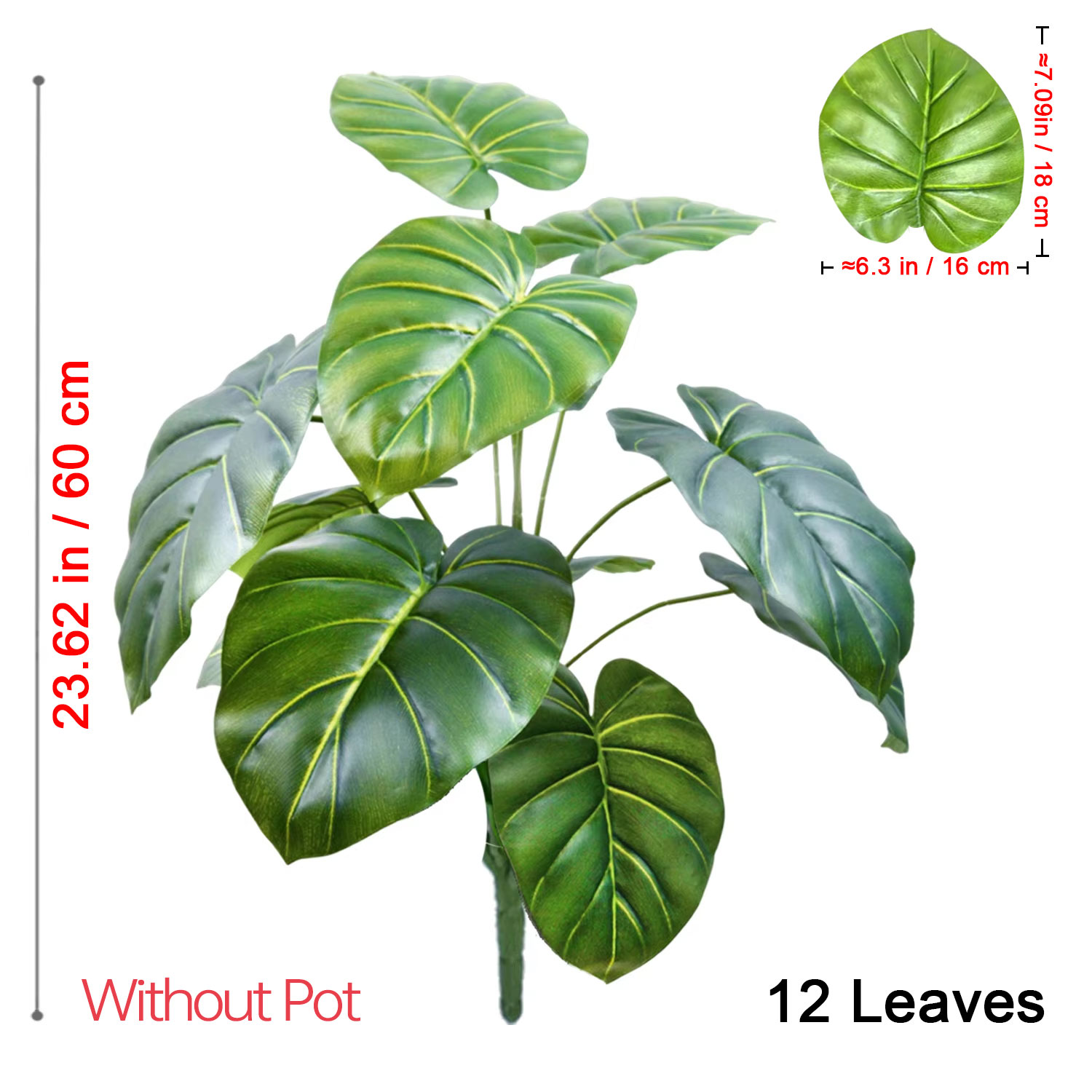 1 Pcs 60-105cm Lifelike Artifi - đánh giá và giá Monstera Adansonii